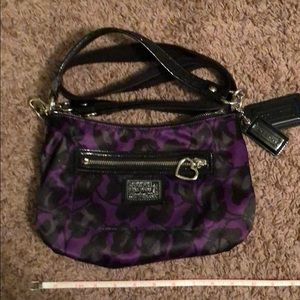 Coach Poppy satin crossbody